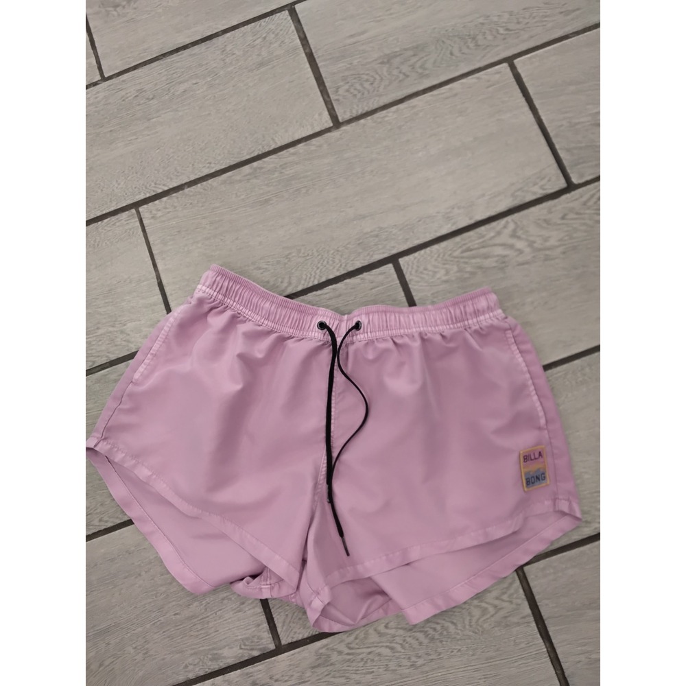 Billabong Women's Lilac Purple Athletic Shorts Drawstring Waist‎ Size 12